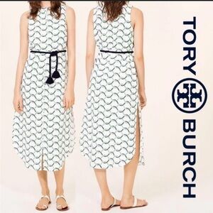 Tory Burch Nautical Isle Sleeveless Dress SZ M